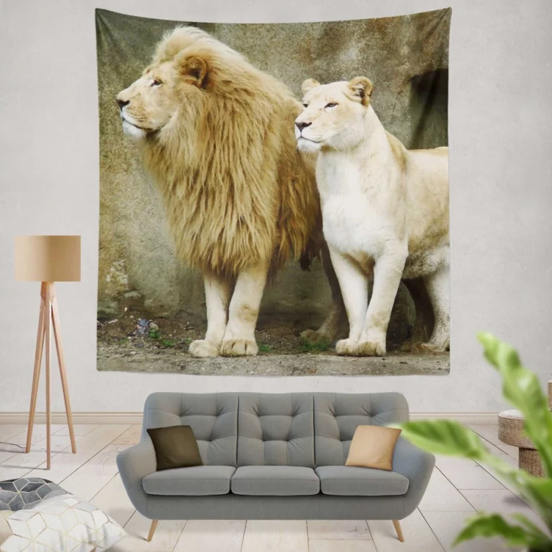 Majestic Dominion Lion Supreme Rule Wall Hanging Tapestry