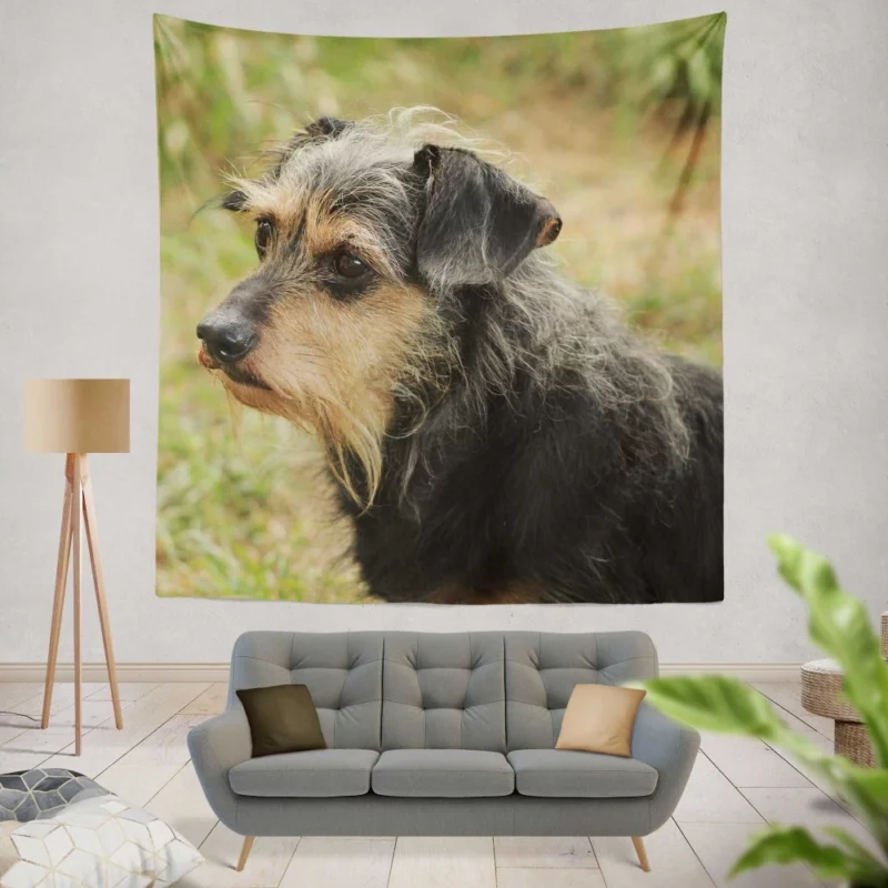 My Loyal Companion Dachshund Love Wall Hanging Tapestry