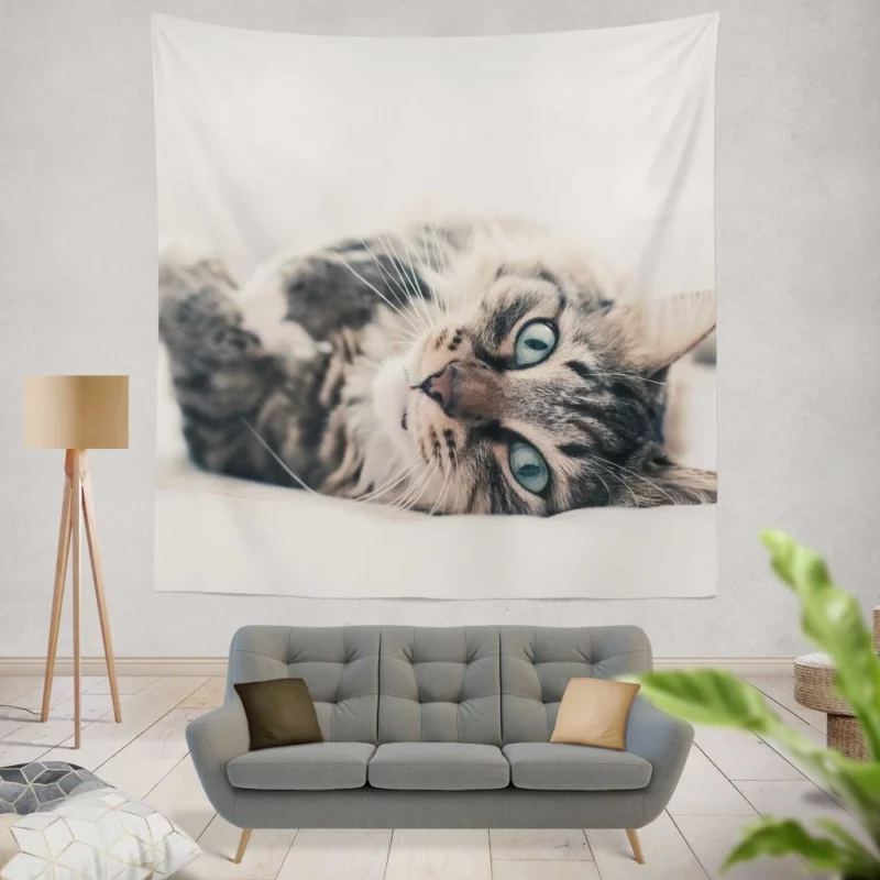 Mysterious Cat Essence Wall Hanging Tapestry