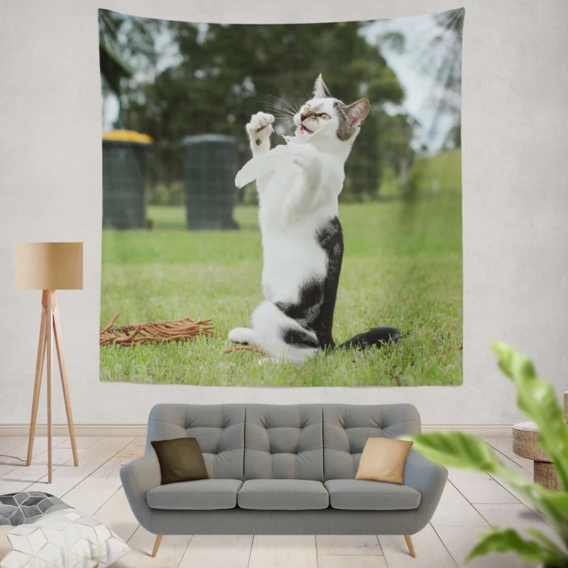 Mysterious Cat Eyes Wall Hanging Tapestry