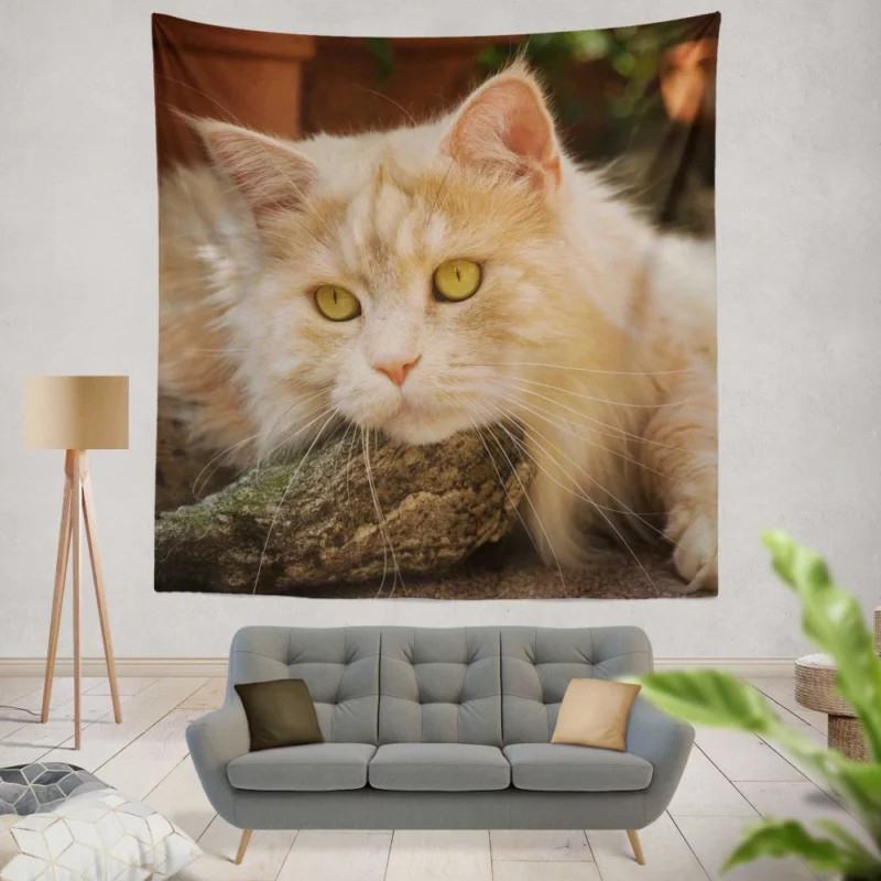 Mysterious Charm Cat Gaze Wall Hanging Tapestry