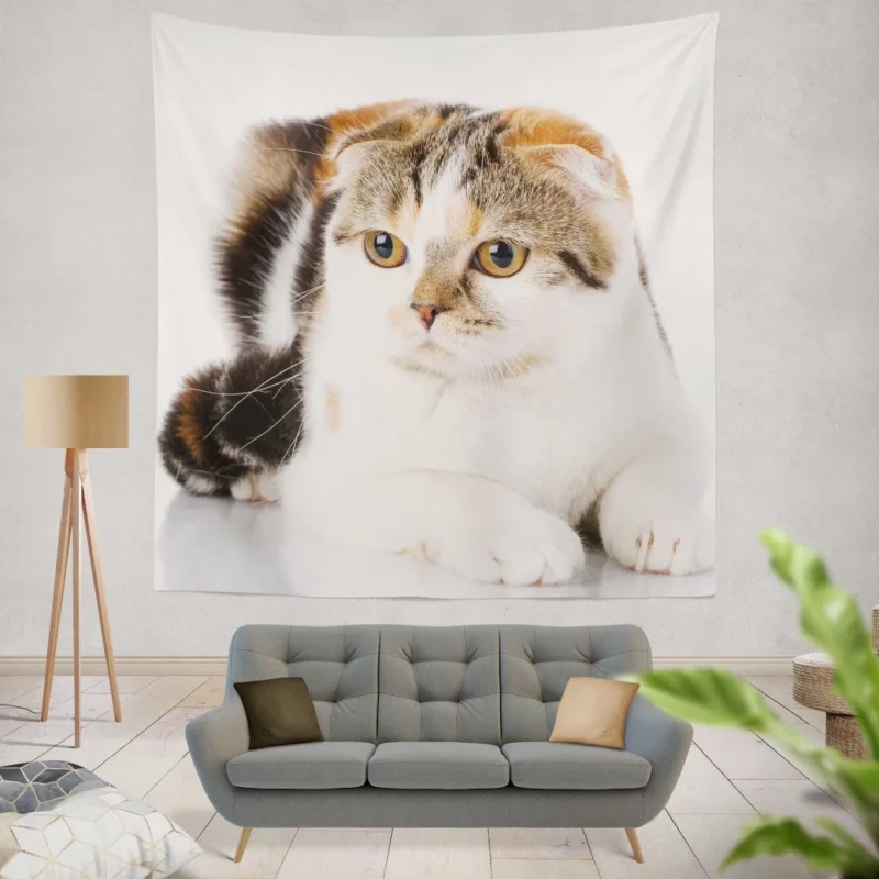 Mysterious Depth Cat Gaze Wall Hanging Tapestry