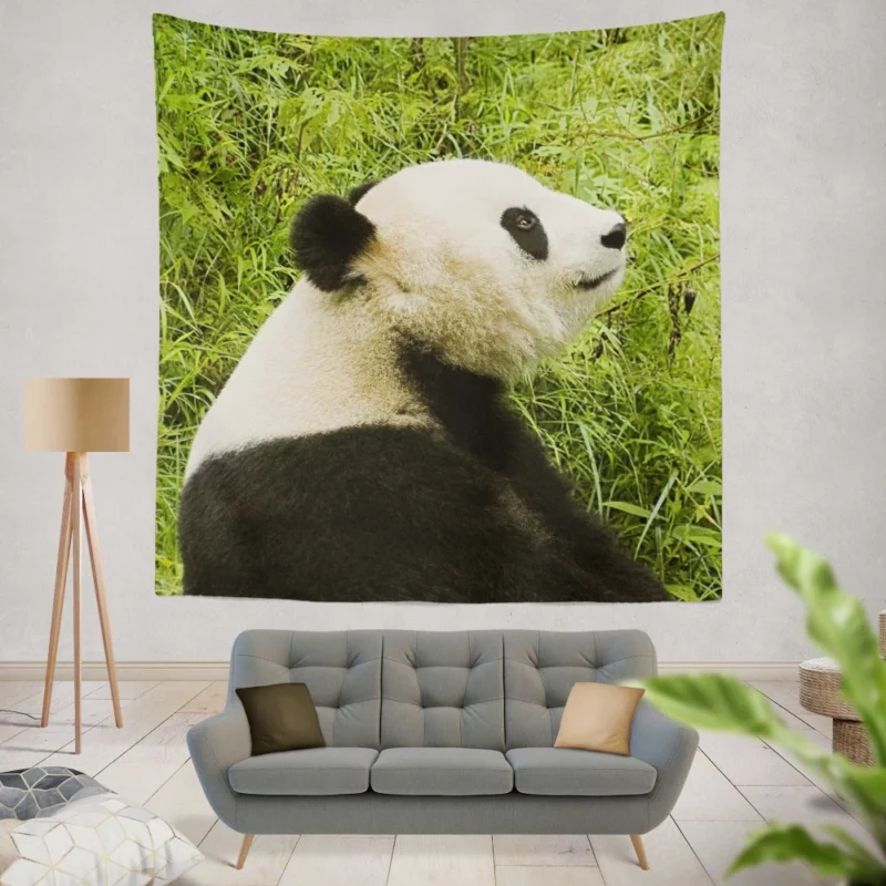 Nature Gem Panda Splendor Wall Hanging Tapestry