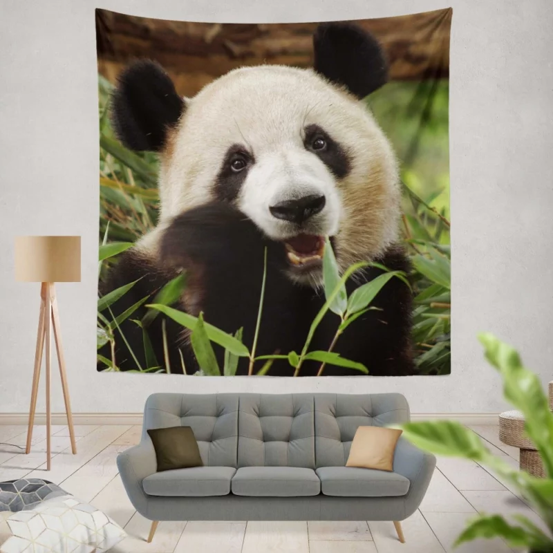 Nature Jewel Splendor of the Panda Wall Hanging Tapestry