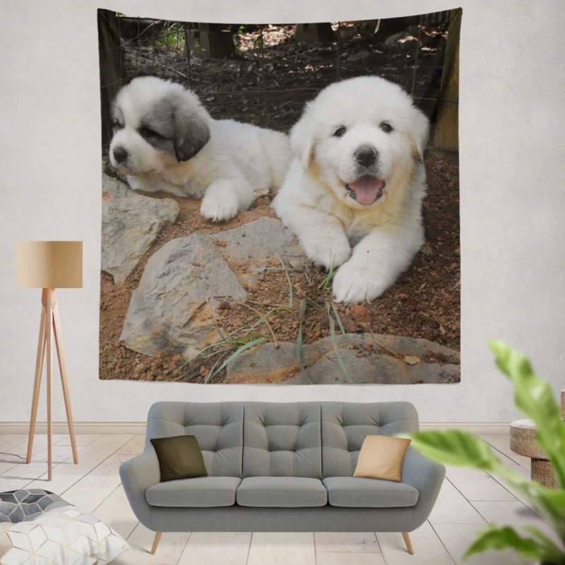 Newfoundland Dog Majestic Presence Wall Hanging Tapestry