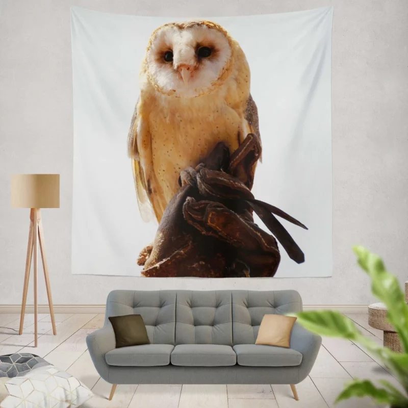 Owl Silent Watch Night Sentinel Wall Hanging Tapestry