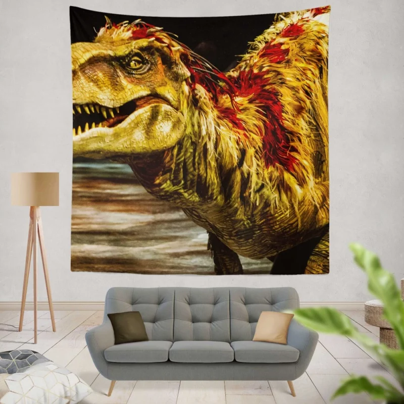 Prehistoric Enigma Dinosaur Tale Wall Hanging Tapestry