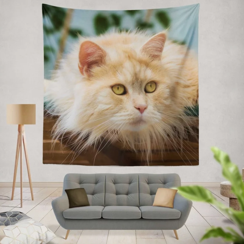 Pretty Cat Captivating Essence Wall Hanging Tapestry