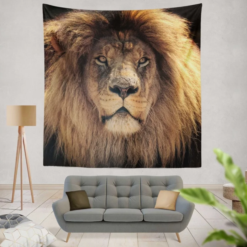 Proud Lion Roar Wall Hanging Tapestry