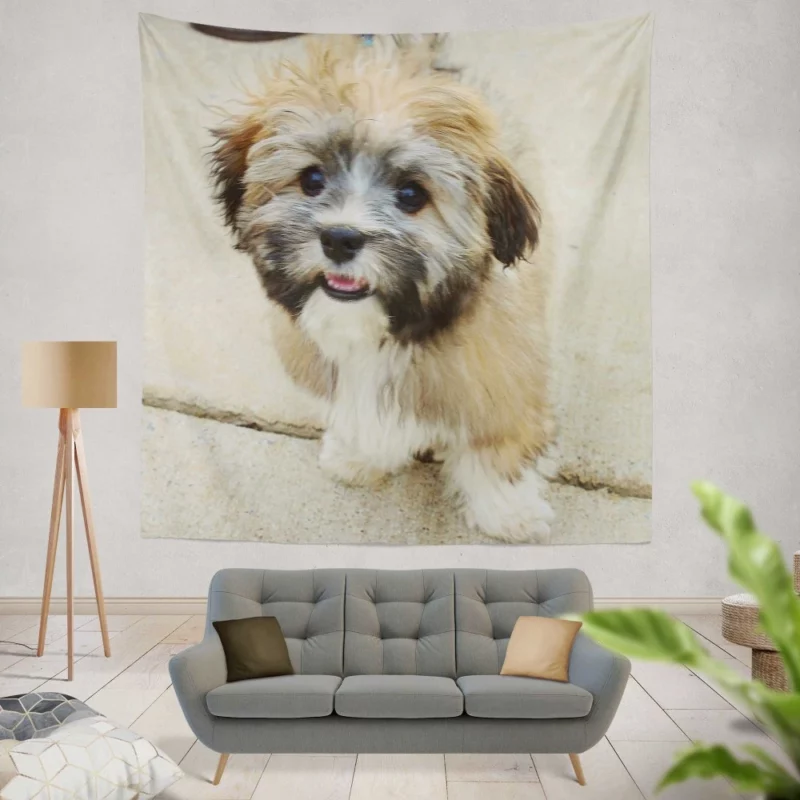 Puppy Cuteness Bundle of Joy Wall Hanging Tapestry