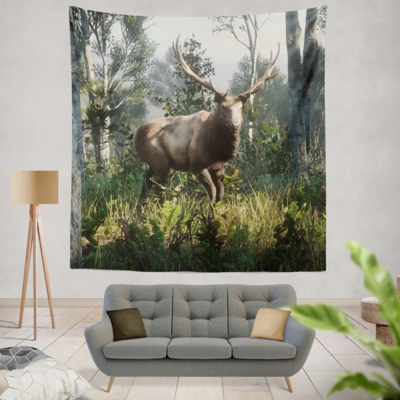 Red Dead Redemption 2 Majestic Deer Wall Hanging Tapestry