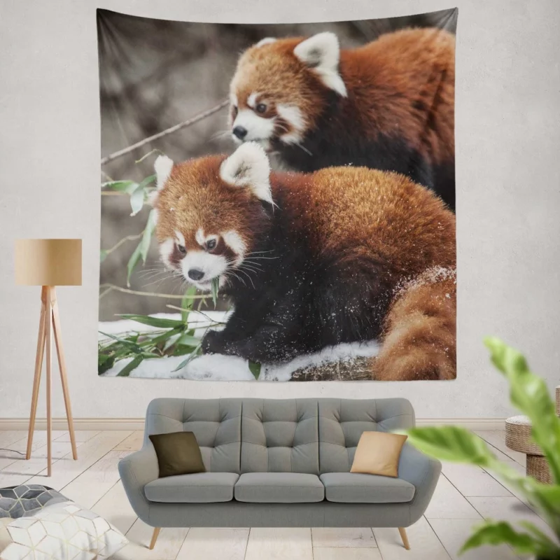 Red Panda Chicagoland Excursion Wall Hanging Tapestry