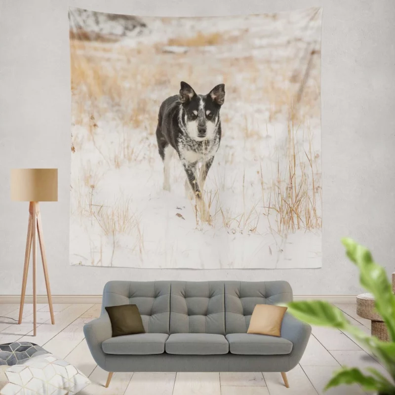 Rottweiler Puppy Playful Charm Wall Hanging Tapestry