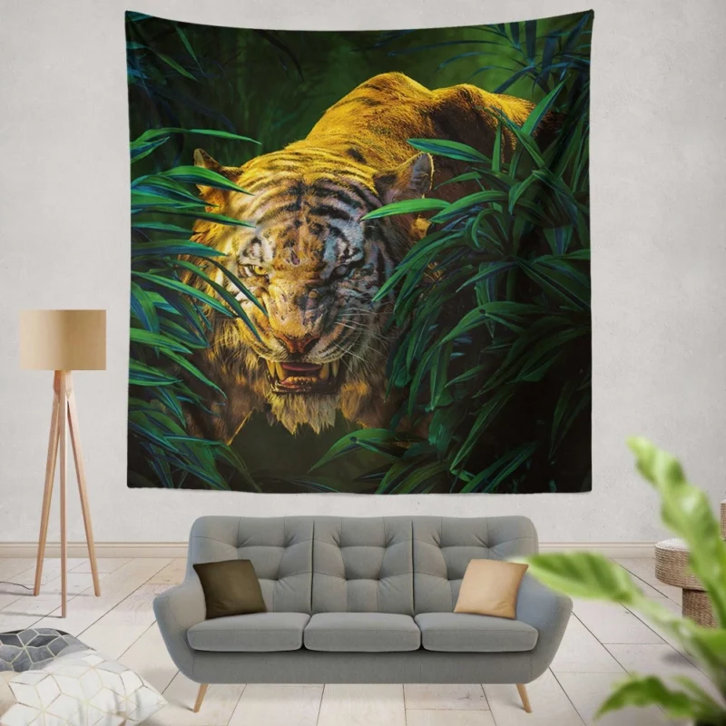 Shere Khan Tiger from "The Jungle Book" Wall Hanging Tapestry