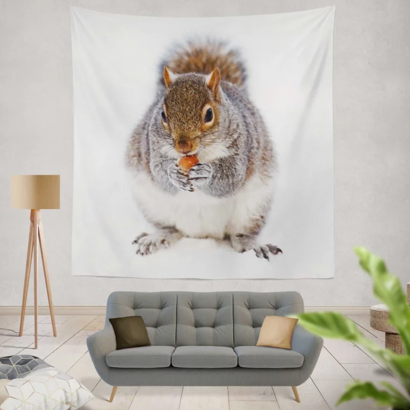 Squirrel Nutty Feast Rodent Antics Wall Hanging Tapestry