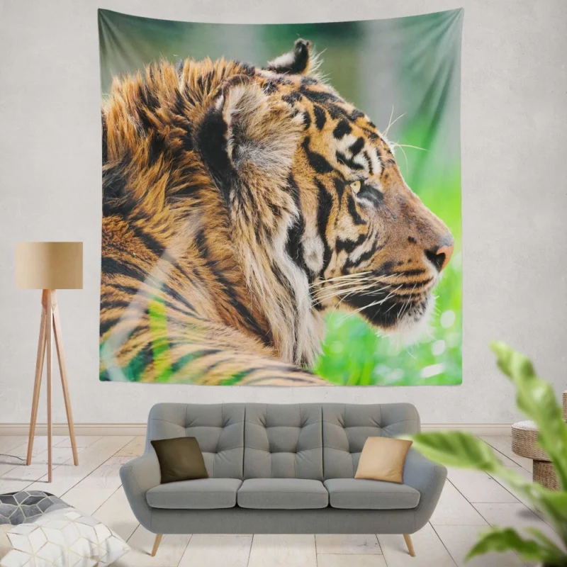 Sumatran Tiger Beauty of the Wild Wall Hanging Tapestry