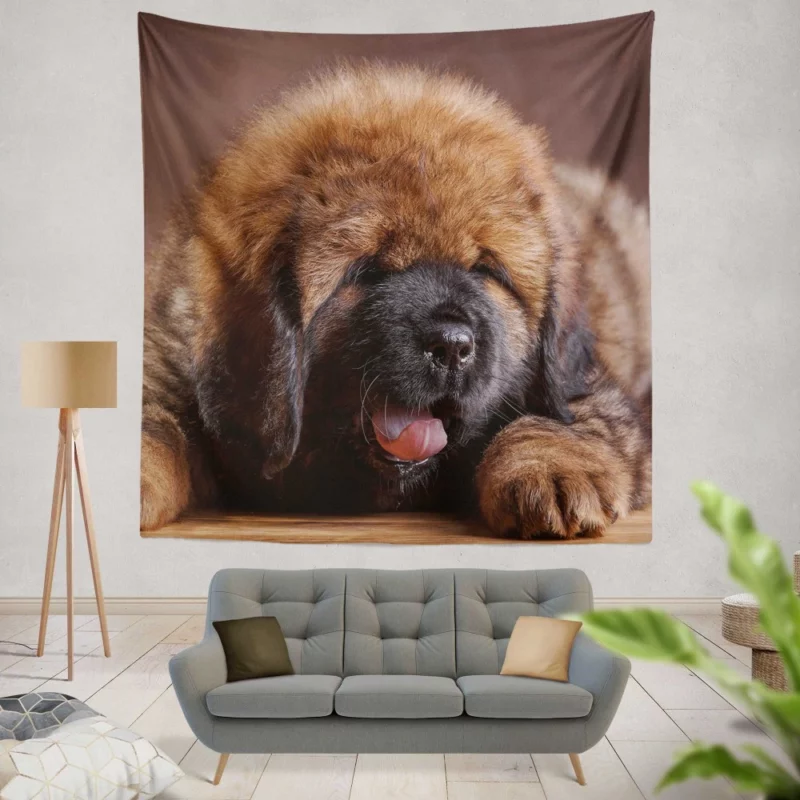 Tibetan Mastiff Enigmatic Aura Wall Hanging Tapestry