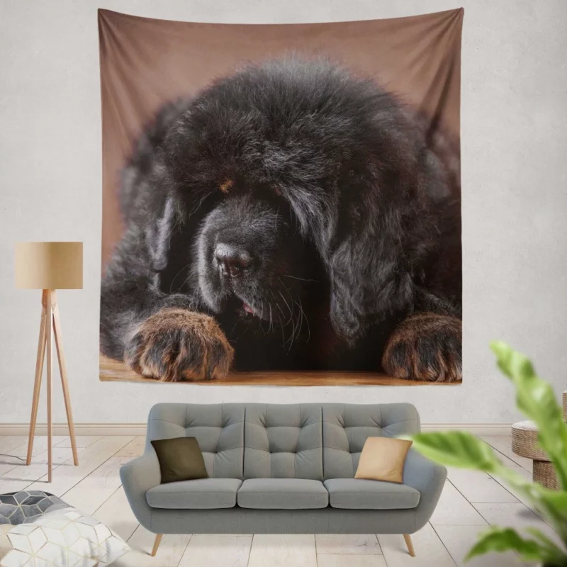 Tibetan Mastiff Puppy Majesty Wall Hanging Tapestry