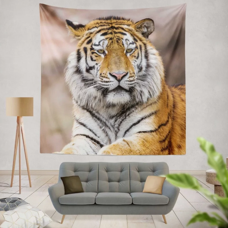 Tiger Regal Stance Wilderness Dominance Wall Hanging Tapestry