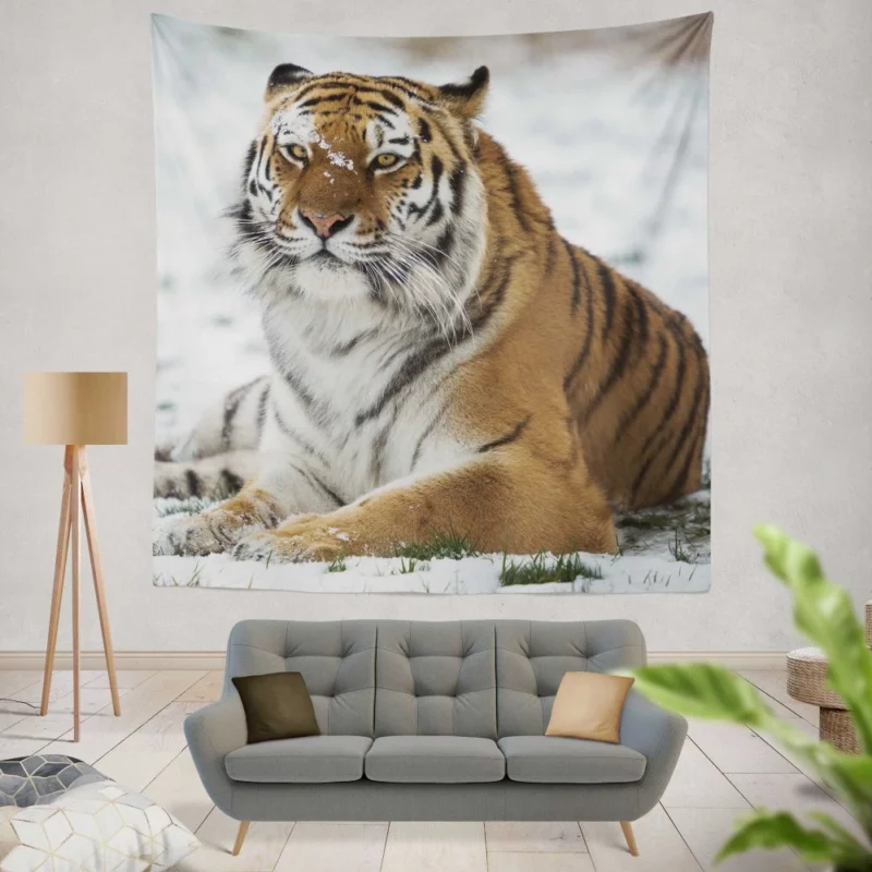 Tiger Roaming Wall Hanging Tapestry