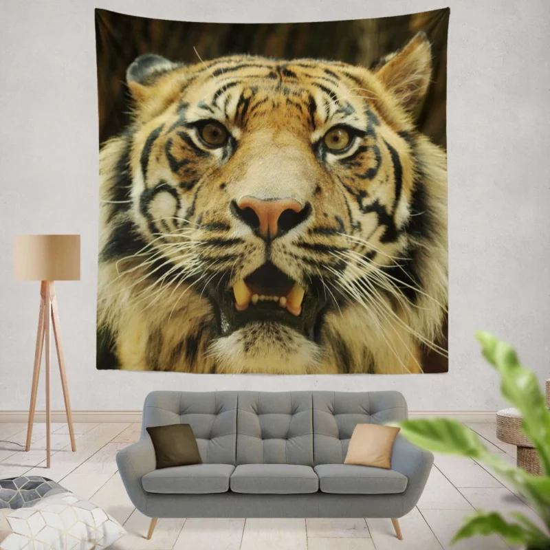 Tiger Untamed Majesty Wall Hanging Tapestry