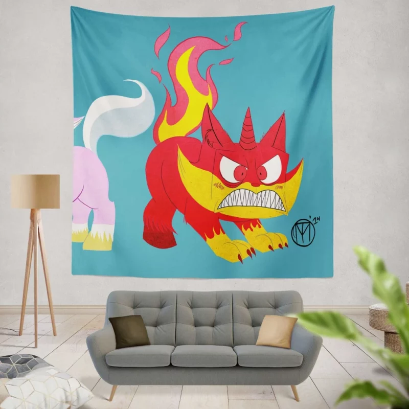 Unikitty Lego Movie Feline Unicorn Wall Hanging Tapestry