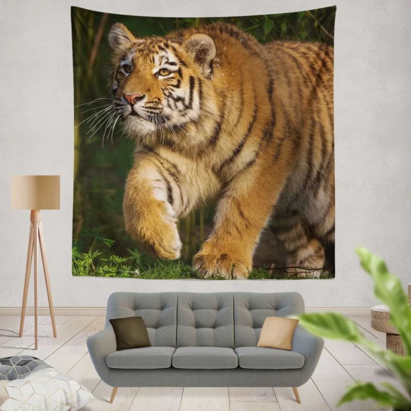 Untamed Beauty Majestic Tiger Wall Hanging Tapestry