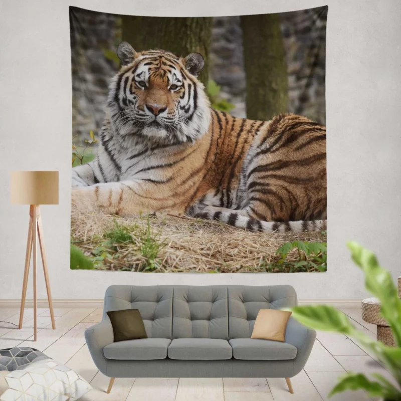 Wild Tiger Wall Hanging Tapestry