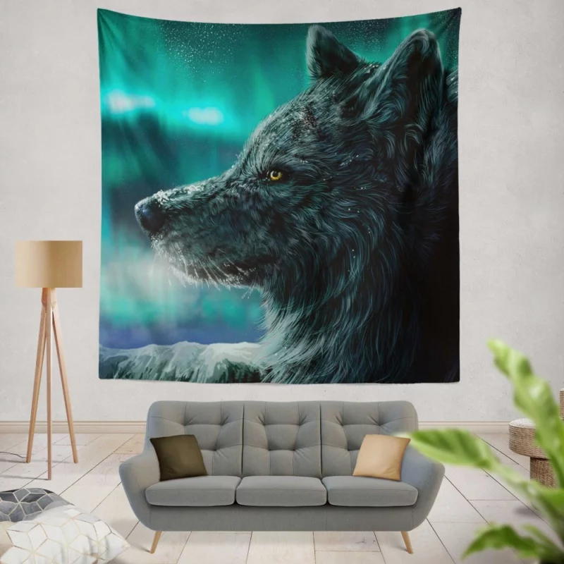 Wolf Wild Spirit Wall Hanging Tapestry