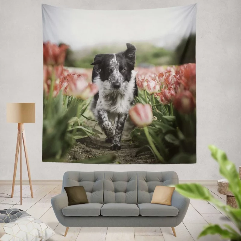 Wolfdog Depth of Field Essence Wall Hanging Tapestry